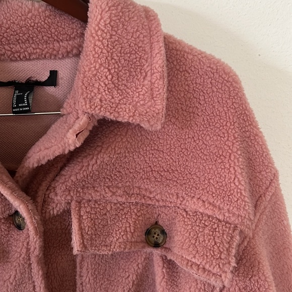 Forever 21 Pink Sherpa Jacket - Picture 3 of 13